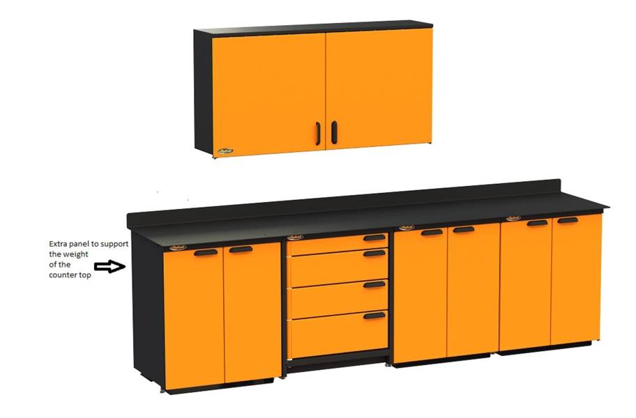 Swivel Storage Workbench XL w/Wall Cabinet - view 5