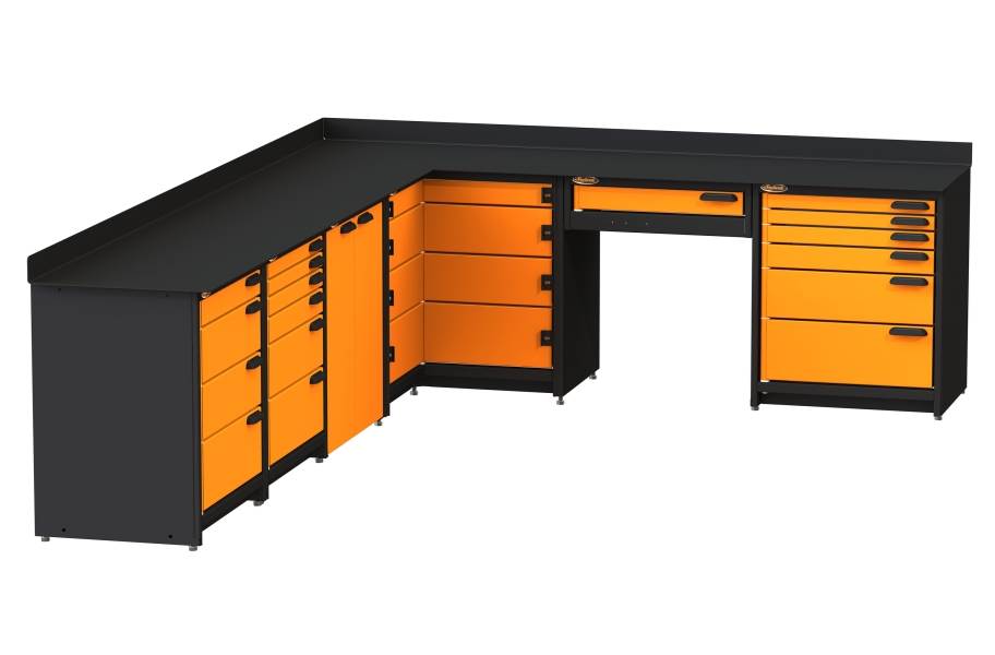 Swivel Storage Corner Unit XL w/Base Cabinet