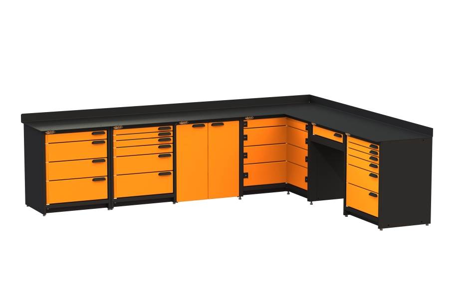 Swivel Storage Corner Unit XL w/Base Cabinet - view 4