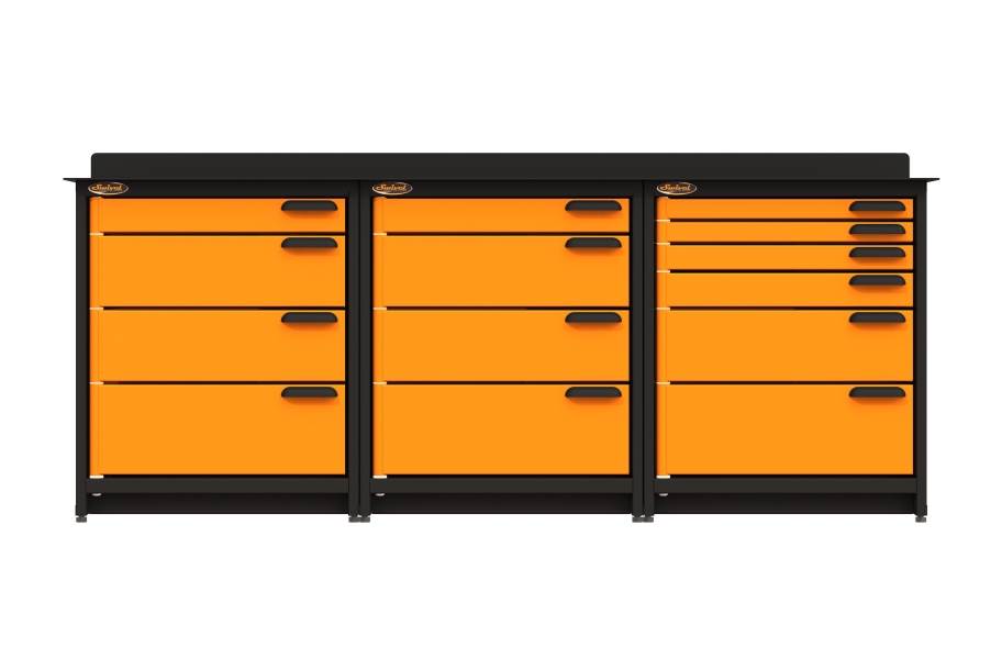 Swivel Storage Workbench w/Drawers - Triple