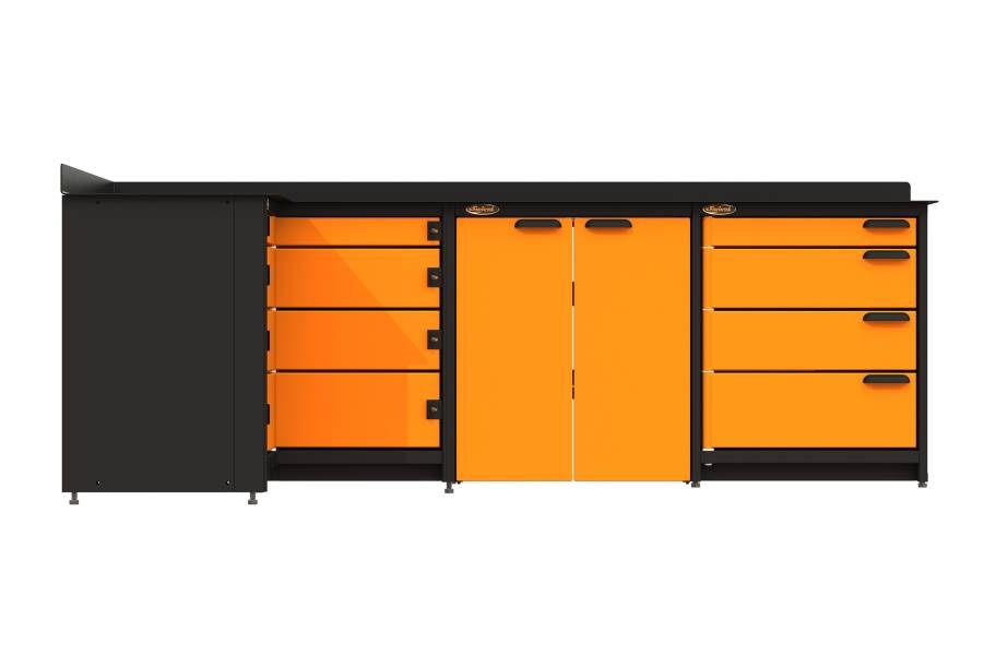 Swivel Storage Corner Unit w/Base Cabinet