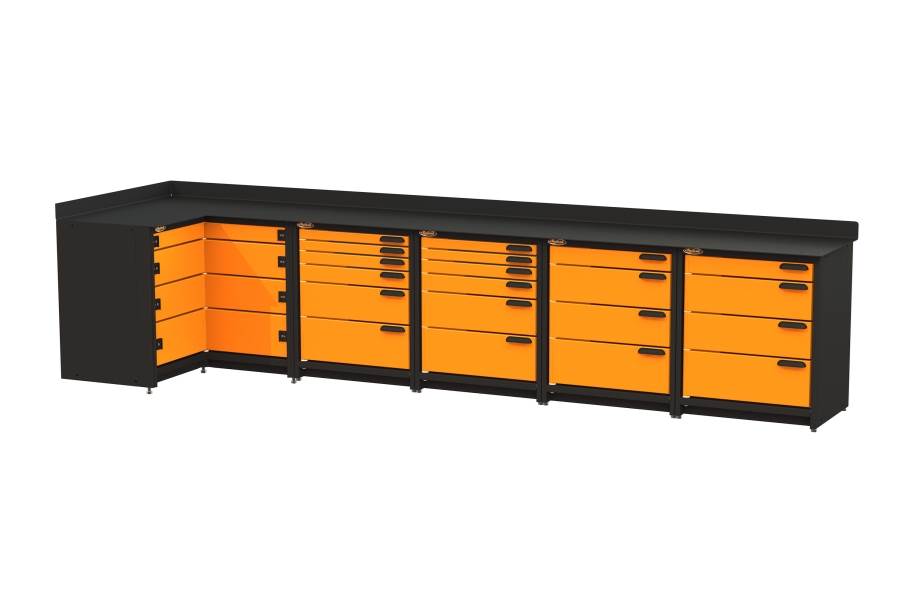 Swivel Storage Corner Unit XL w/All Drawers - view 2