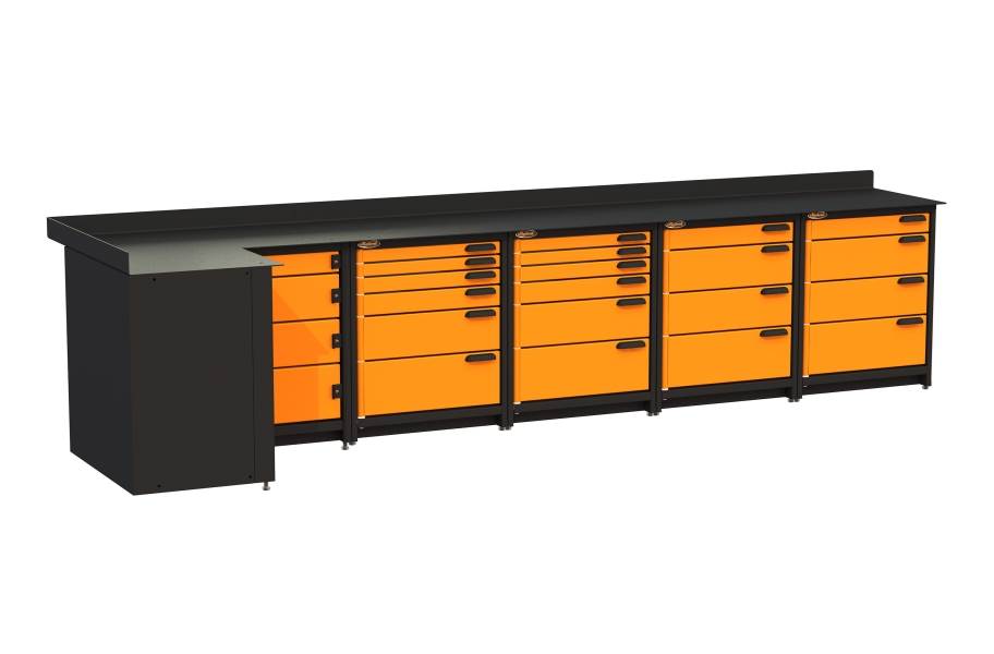 Swivel Storage Corner Unit XL w/All Drawers - view 5