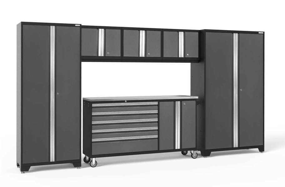 NewAge Bold Series 6-PC Cabinet Set - Gray / Steel