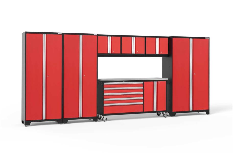 NewAge Bold Series 7-PC Cabinet Set - Red / Steel - view 20