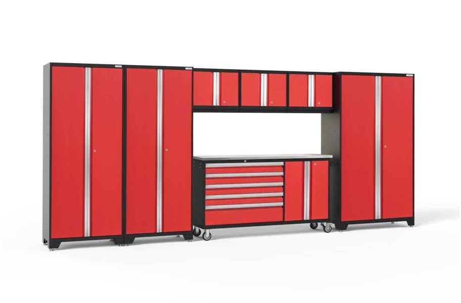 NewAge Bold Series 7-PC Cabinet Set - Red / Steel - view 22