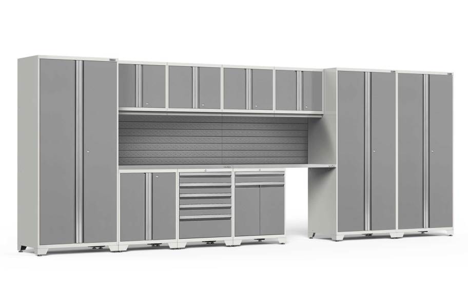 NewAge Pro Series 12-PC Cabinet Set - White / Steel