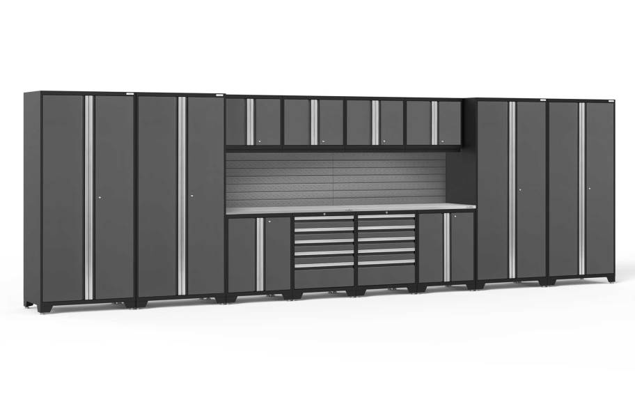 NewAge Pro Series 14-PC Cabinet Set - Gray / Steel