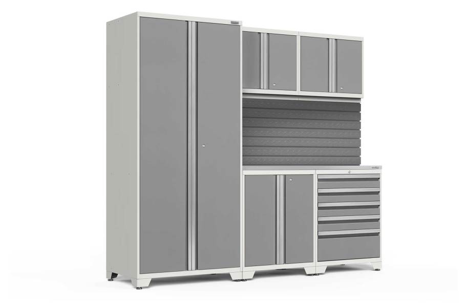 NewAge Pro Series 6-PC Cabinet Set - White / Steel