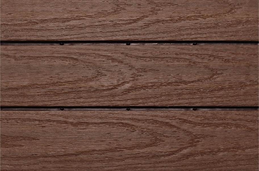NewTechWood UltraShield 12" x 12" Deck Tiles - California Redwood