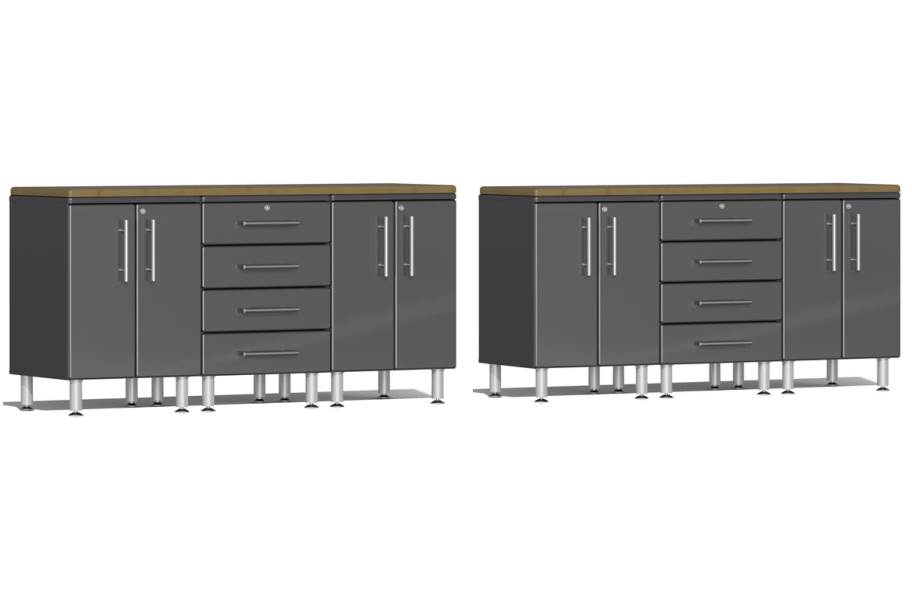 Ulti-MATE Garage 2.0 8-PC Workstation Set - Combo  - Graphite Gray Metallic