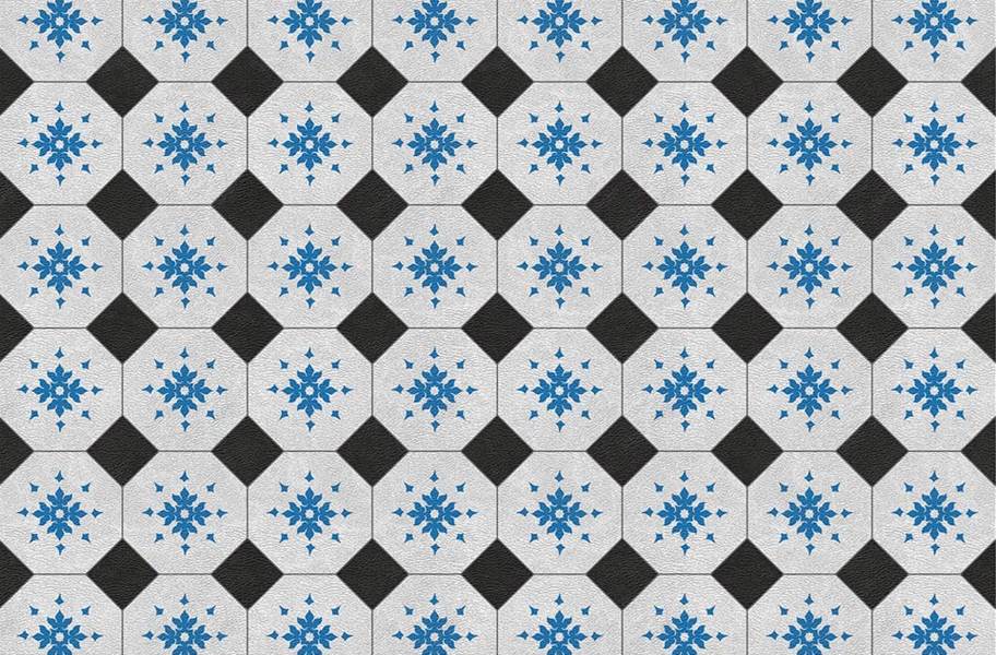 Margo Flex Tiles - Modern Mosaics - Floret Midnight Accent - view 19