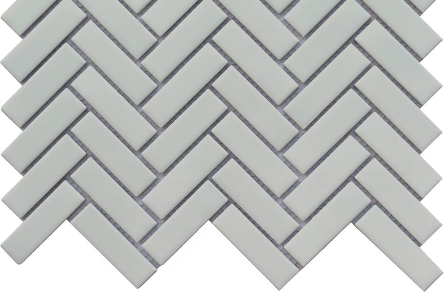 Emser Tile Impact Mosaic - Matte Gray Herringbone