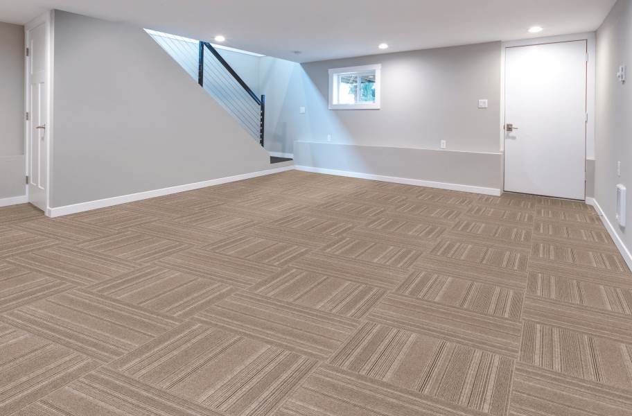 ComfortPlus Padded Carpet Tile - Taupe Barcode - view 2