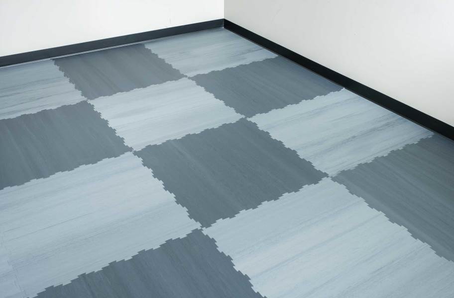 1/4" SurfaceCo Boutique Series Rubber Tiles & Plan