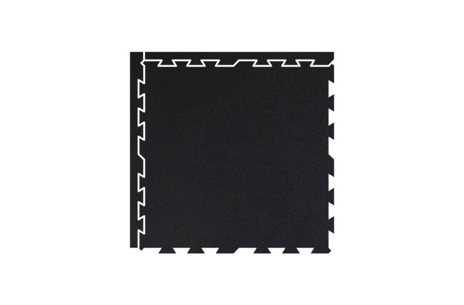 Vulcanized Rubber Tiles - Black 10mm - view 3
