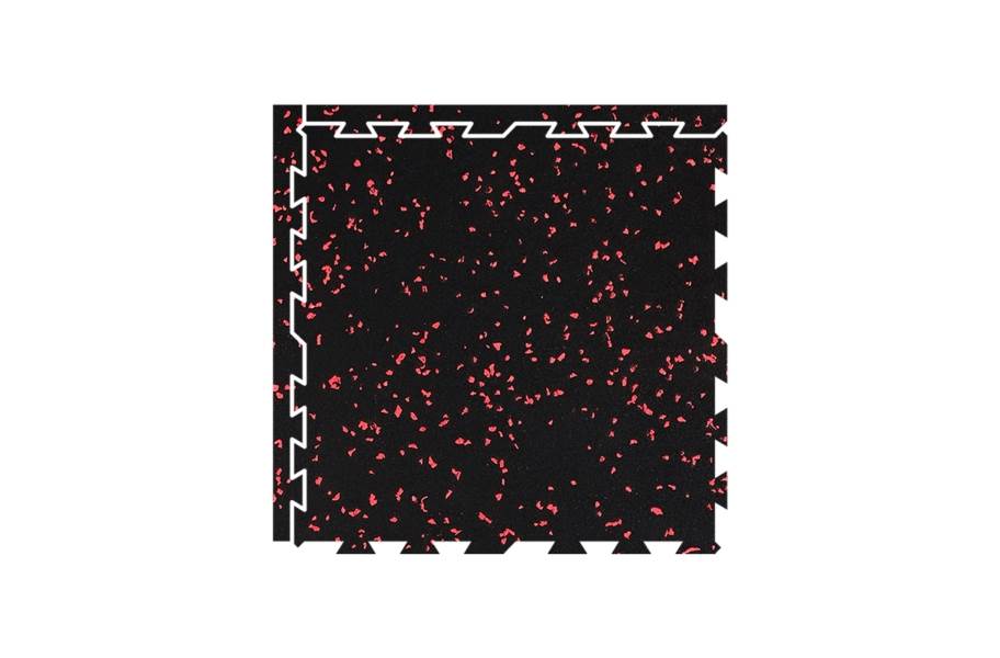 Vulcanized Rubber Tiles - Red 10mm - view 6