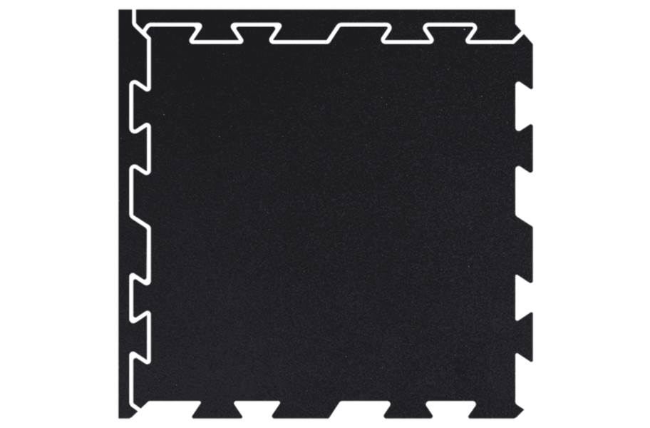 Vulcanized Rubber Tiles - Black 8mm - view 9