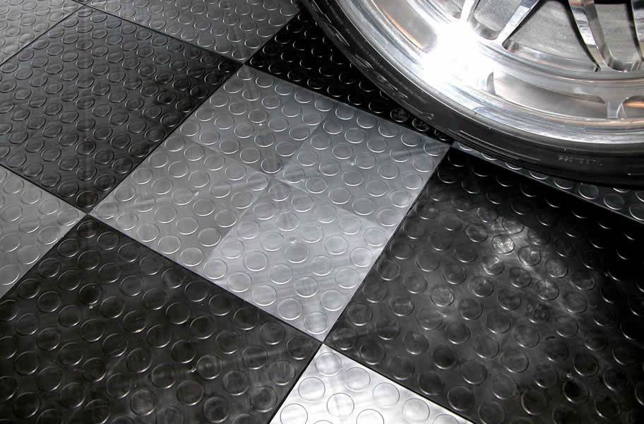Coin Grid Loc Tiles Designer Plastic, Garage Floor Tiles Review