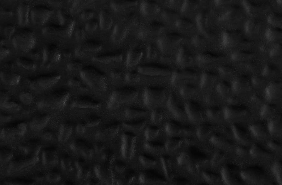 3/8" Textured Virgin Rubber Tiles - Midnight Black