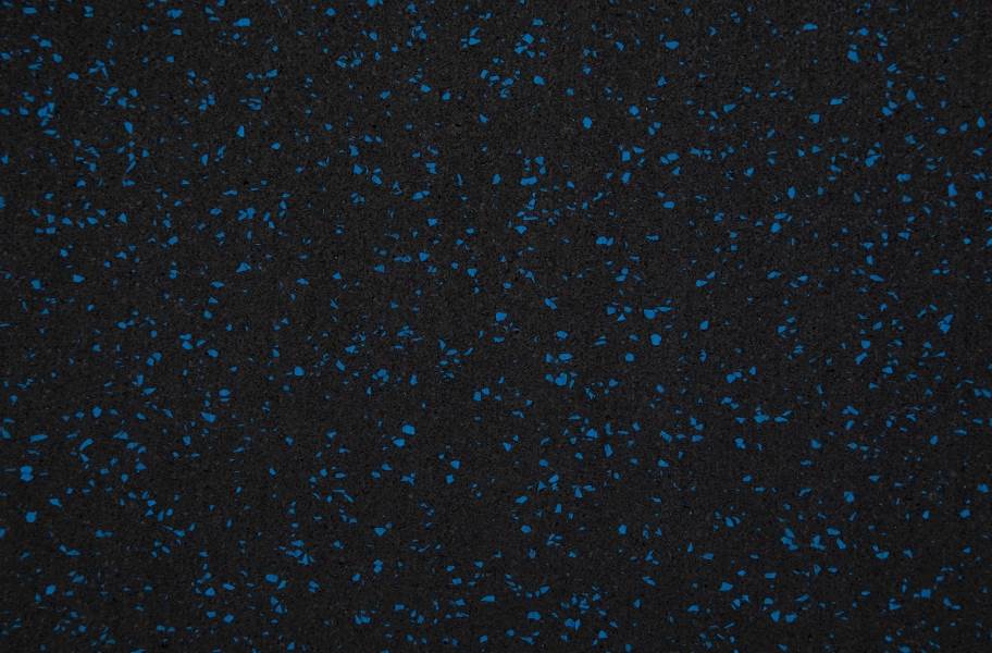 Impact Rubber Tiles - Black/Blue