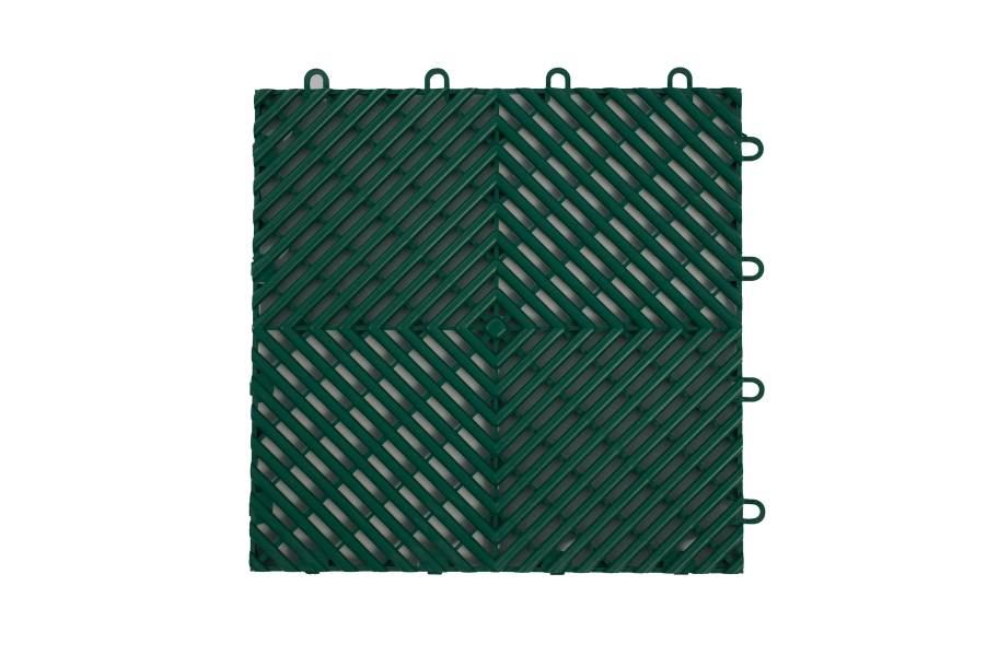 Vented Grip-Loc Tiles - Evergreen