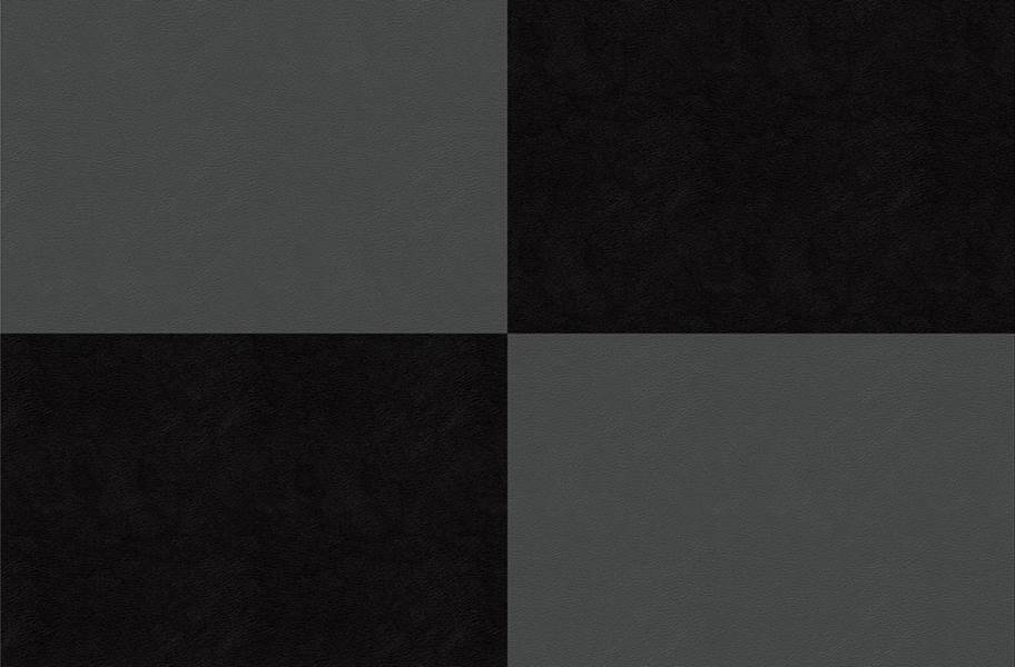 Smooth Flex Tiles - Black & Dark Gray