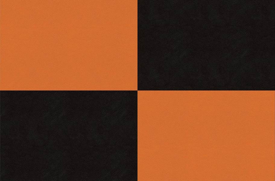 Smooth Flex Tiles - Black & Orange