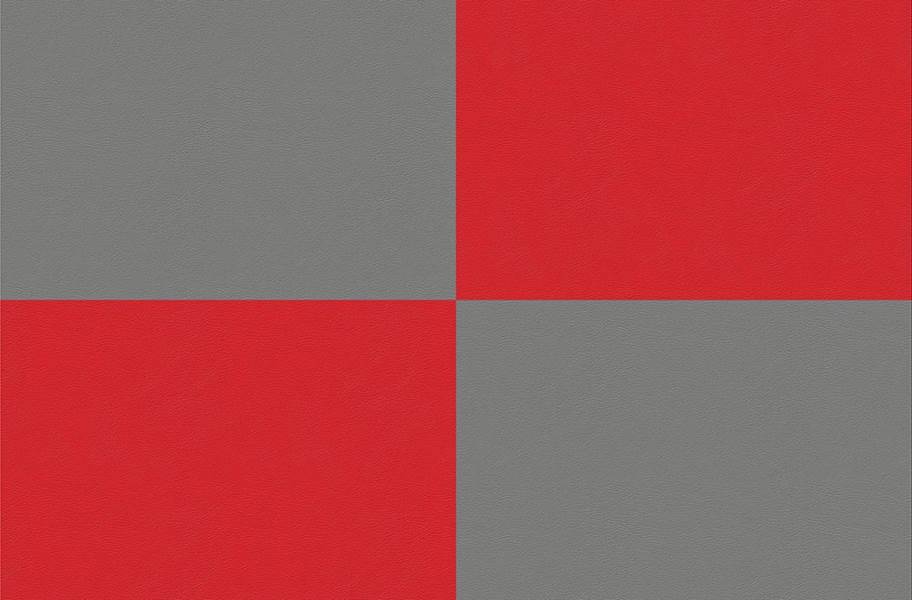 Smooth Flex Tiles - Light Gray & Red