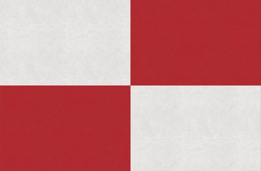 Smooth Flex Tiles - White &  Red