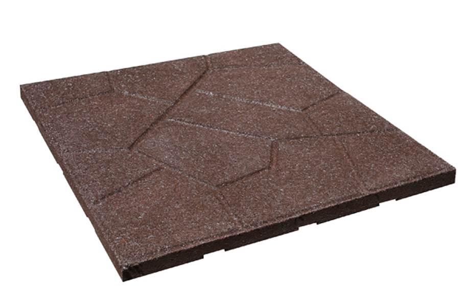 Flagstone Rubber Pavers Durable, Can You Put A Fire Pit On Rubber Pavers