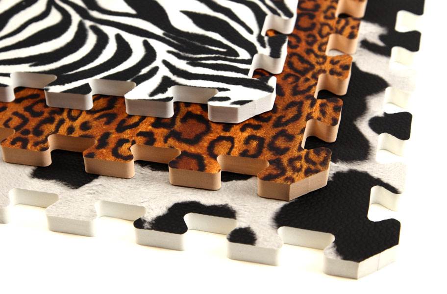 5/8" Funky Animal Print Tiles