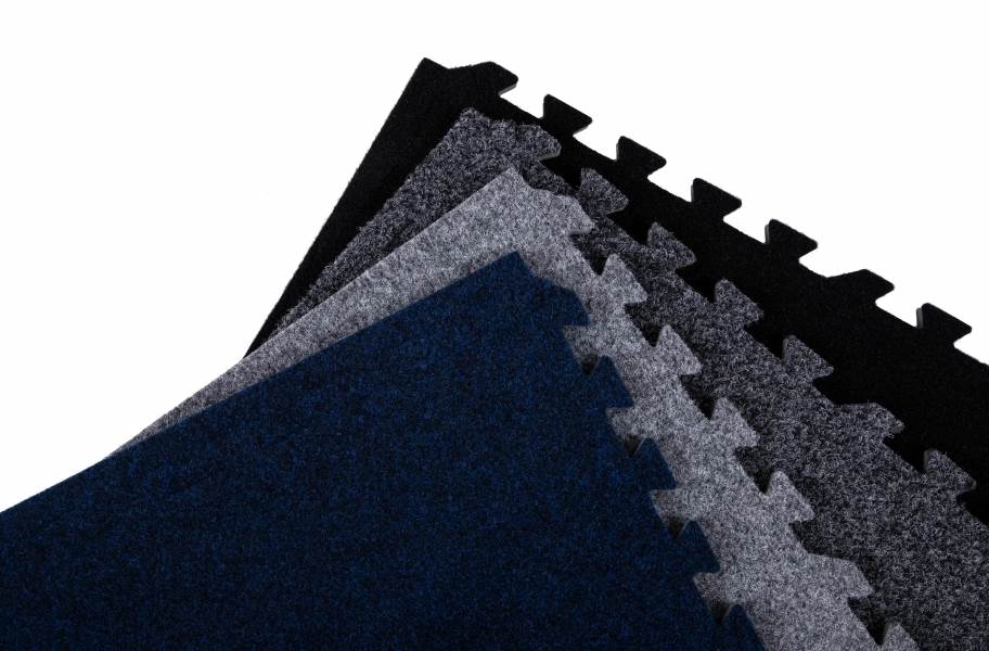 IncStores Eco-Soft Carpet Foam Tiles Dark Grey - 25 Tiles w/Soft Case