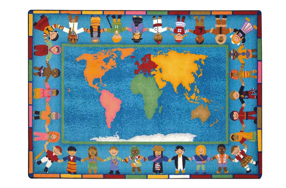Joy Carpets Hands Around the World Kids Rug - view 2