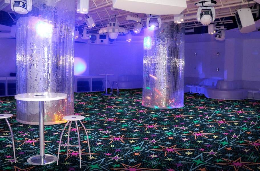Joy Carpets Neon Lights Big Bang Tile - Under natural light - view 2