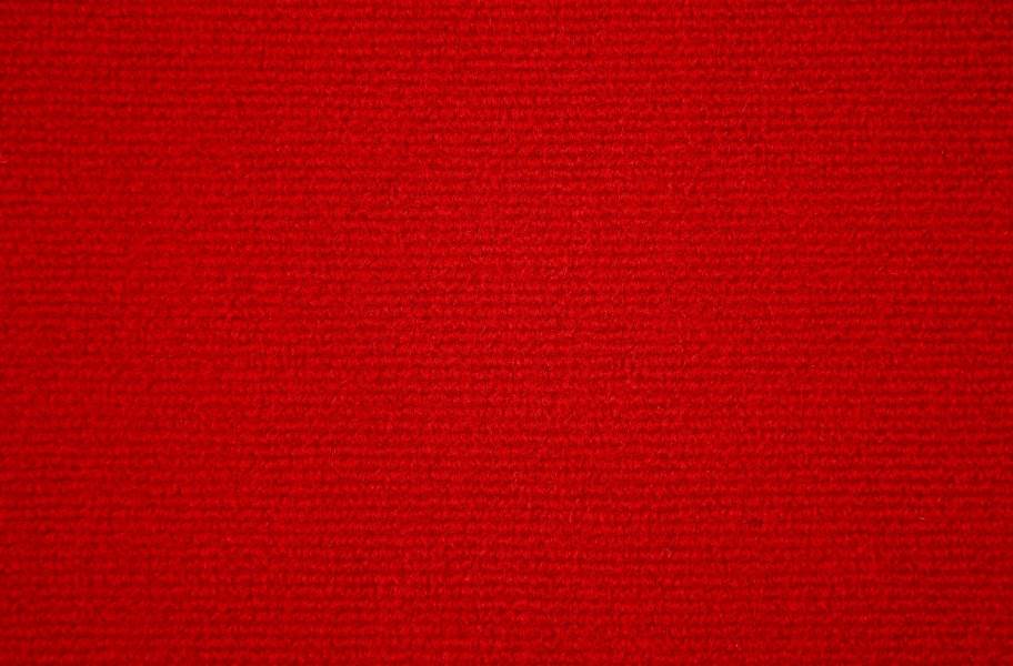 Ribbed Carpet Tile - Quick Ship - Red