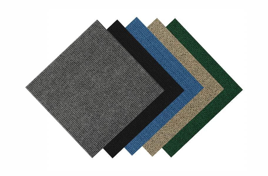 Wide Ribbed Carpet Tile