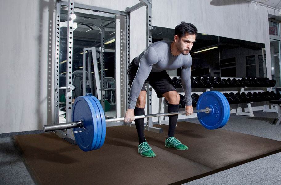 New Exercise Floor Mat Gym Garage Home Tiles Flooring Fitness Yoga Workout Mat 