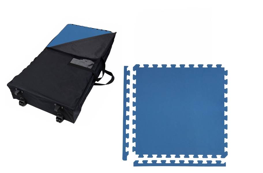 Premium Soft Tile Trade Show Kits - Wheeled Soft Case w/ 25 Tiles