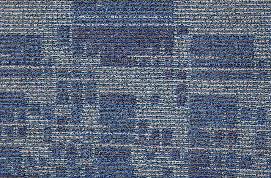 Mohawk Set In Motion Carpet Tile - Blue Stream - view 7