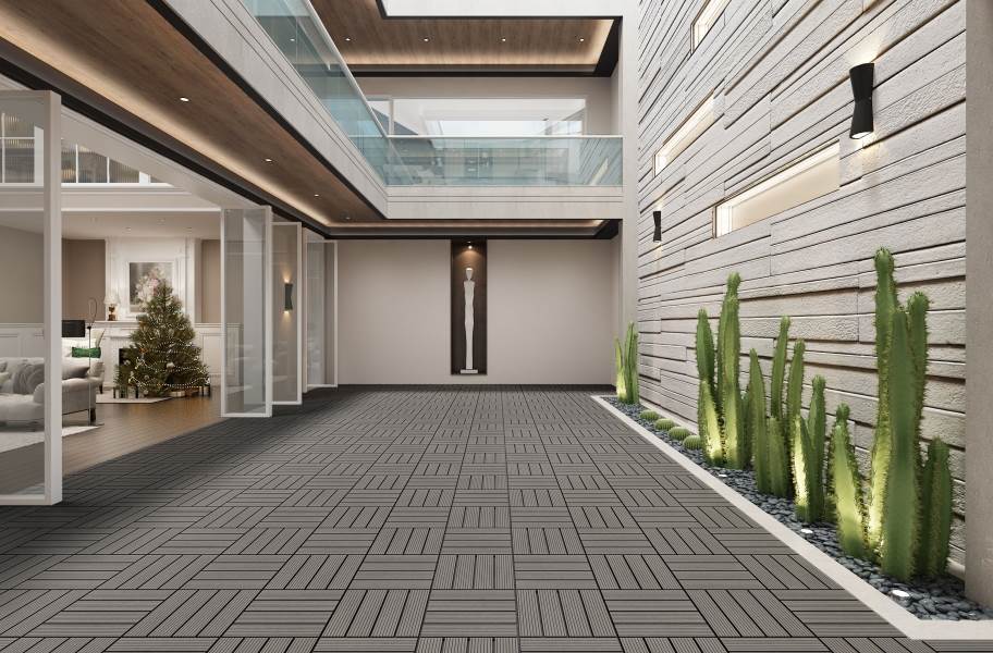 Naturesort Deck Tiles - Terrace (4 Slat) - Cement