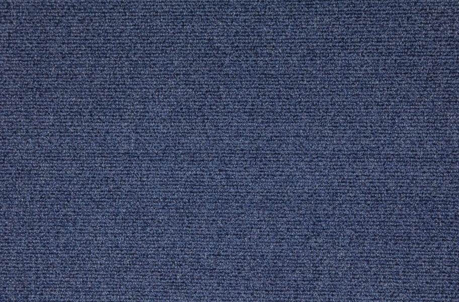 Premium Ribbed Carpet Tiles - Denim