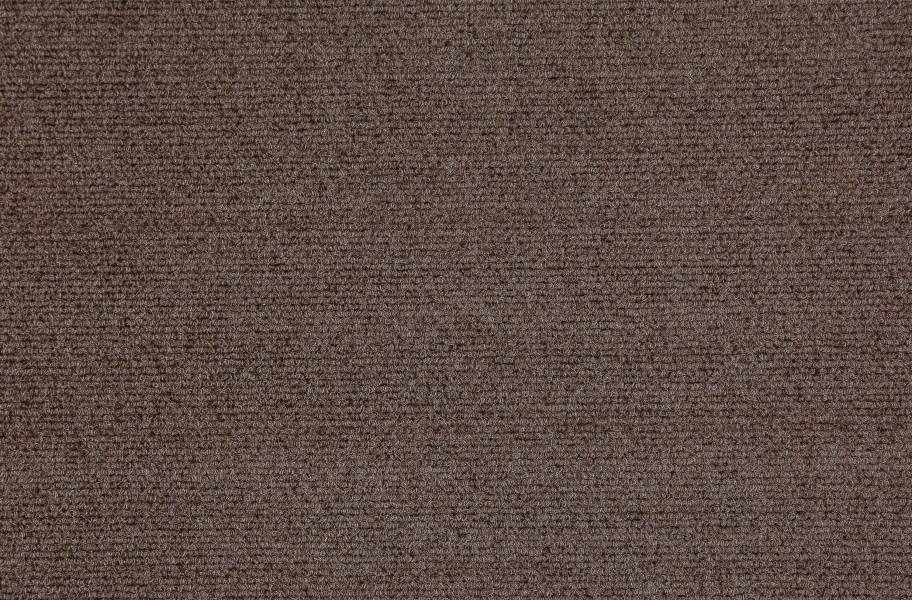 Premium Ribbed Carpet Tiles - Espresso
