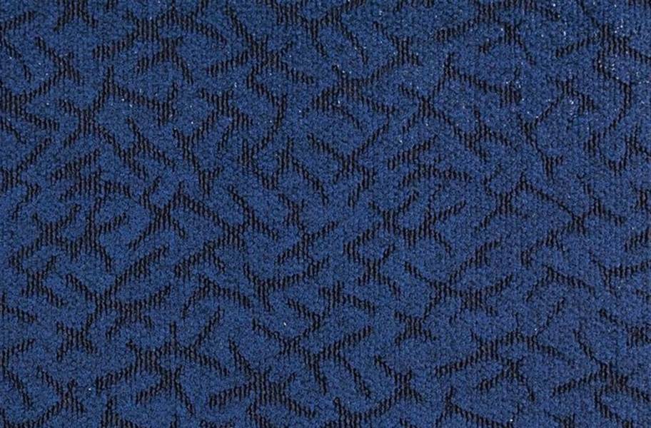 Designer Berber Rubber Carpet Tiles - Ocean Blue - view 7