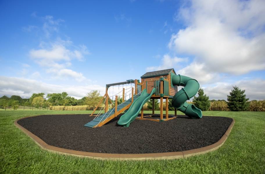 Playground Rubber Mulch Bulk, How Many Inches Of Rubber Mulch For Playground