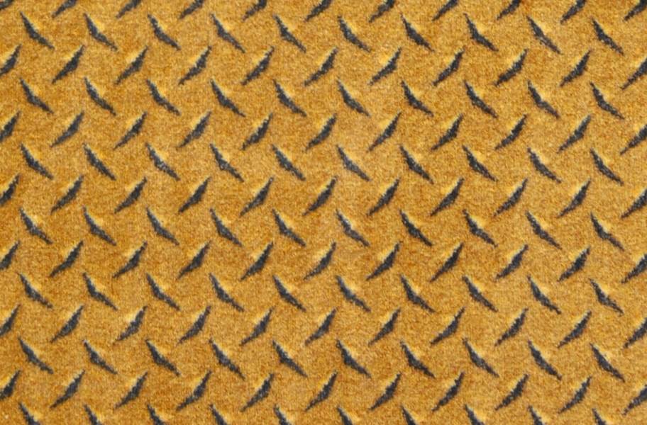 Joy Carpets Diamond Plate Carpet - Gold
