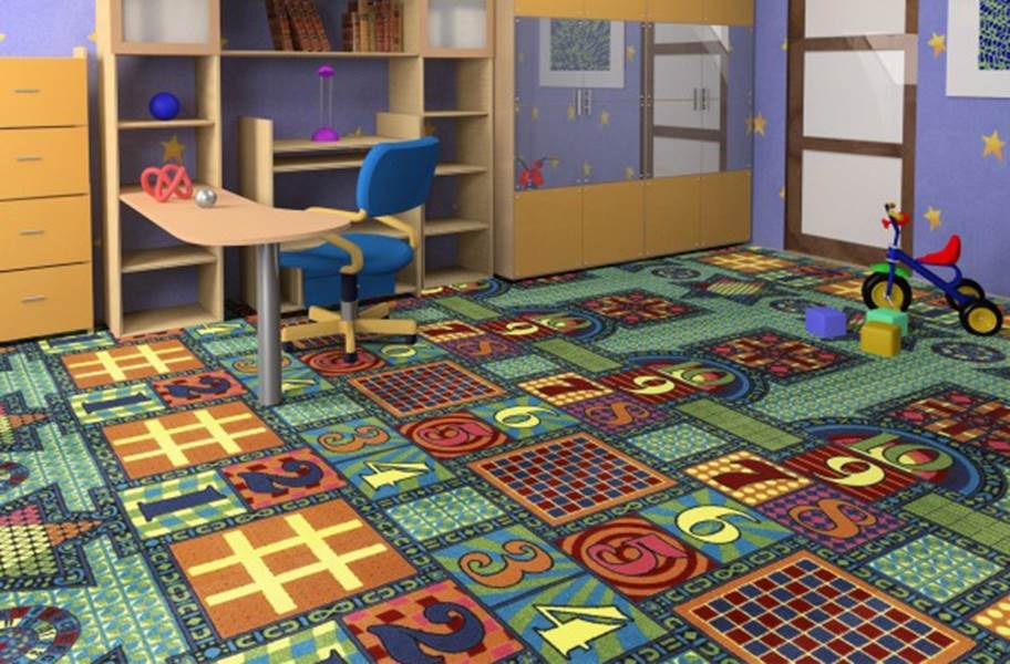 Joy Carpets Joy Games Carpet - Multi - view 2