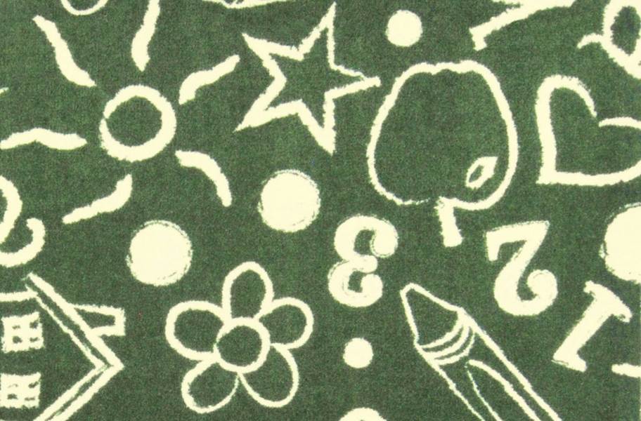 Joy Carpets Kid's Art Carpet - Green - view 4