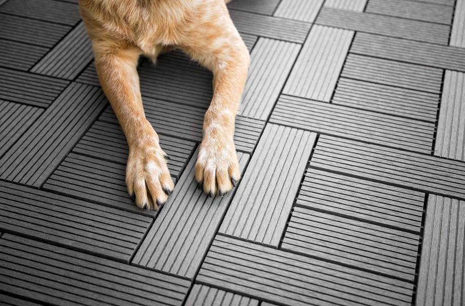Helios Composite Deck Tiles 6 Slat, Composite Floor Tiles Outdoor