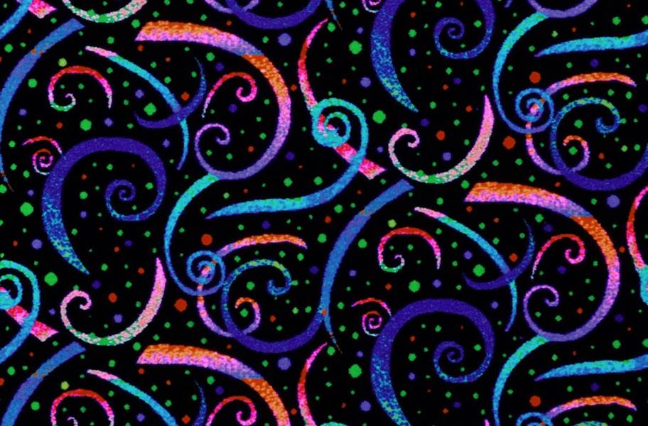 Joy Carpets Neon Lights Carpet - Dynamo - Under Fluorescent Lighting - view 1